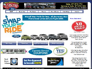 Web site www.astroford.com, Astro Ford of Mississippi