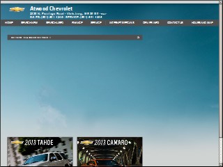 Web site www.atwoodchevrolet.com, Atwood Chevrolet
