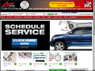 Web site www.bertallentoyota.com, Allen Toyota