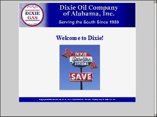 Web site www.dixieoilco.com, Dixie Oil Co