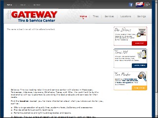 Web site www.dktire.com, Gateway Tire & Svc Ctr