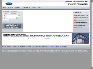 Web site www.farrow-wardford.com, Farrow-Ward Ford Inc