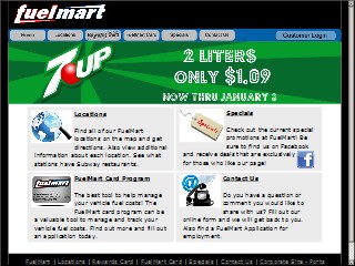 Web site www.fuelmart.com, Love's Travel Stop