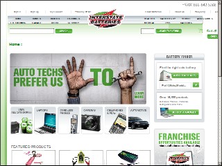 Web site www.interstatebatteries.com, Interstate All Battery Center