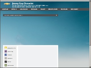 Web site www.jimmygraychevy.com, Jimmy Gray Chevrolet