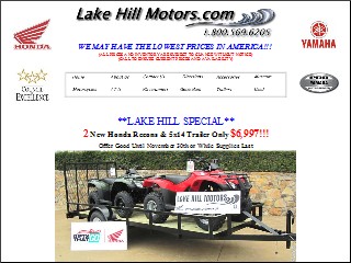 Web site www.lakehillmotors.com, Lake Hill Motors