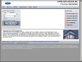 Web site www.laurelfordlm.com, Laurel Ford Lincoln Mercury