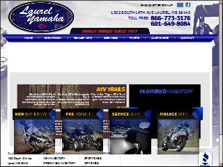 Web site www.laurelyamaha.com, Laurel Yamaha Motorcycle Co