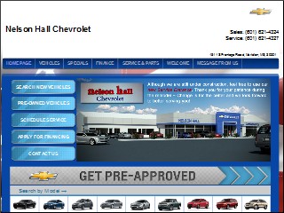 Web site www.nelsonhallchevrolet.com, Hall Nelson Chevrolet Inc