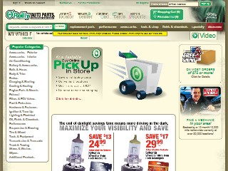 Web site www.oreillyautoparts.com, O'reilly Auto Parts
