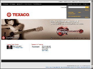 Web site http://www.texaco.com, Rutherford's Texaco