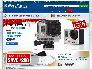 Web site www.westmarine.com, West Marine